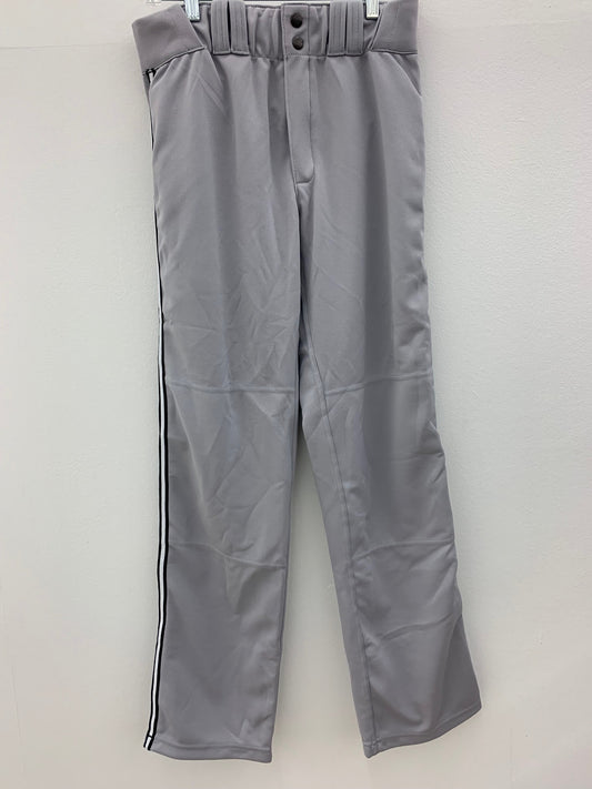 SALE: Men's Grey with Black/White/Black Stripe and Open Bottom Pant