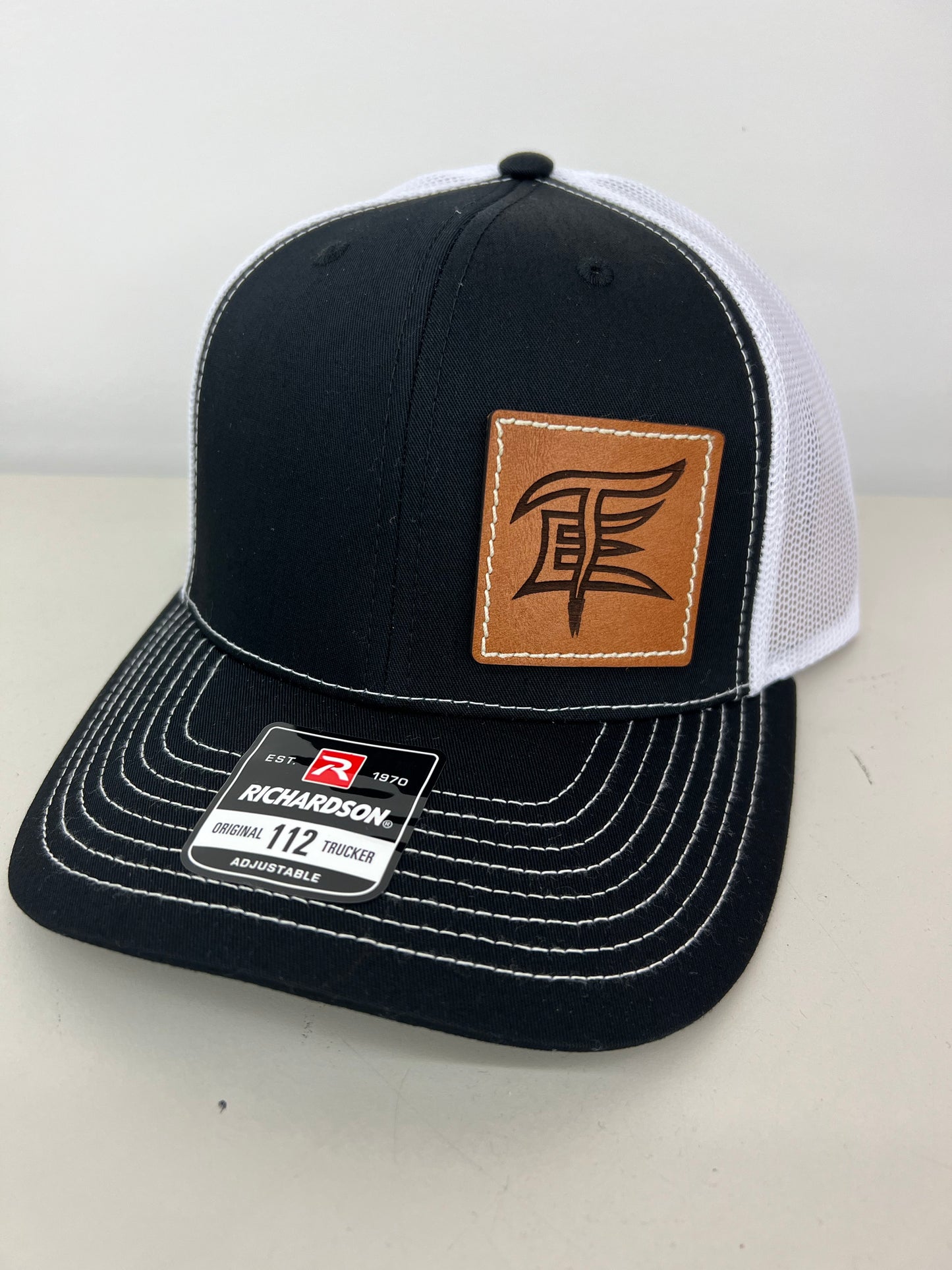 R112 Leather Patch Hat